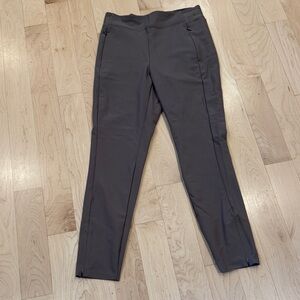 Athleta Dark Gray Performance Zip Ankle Pants